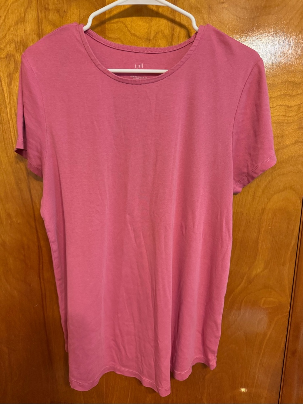 J. Jill Rose Pink Short Sleeve Crewneck Tee